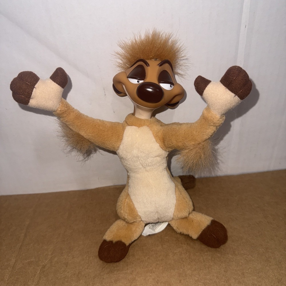 VTG Disney The Lion King Timon Plush Stuffed Animal Toy Vintage Mattel 1994